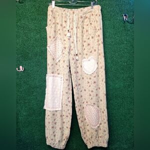 523 Pol Floral Patchwork Pants